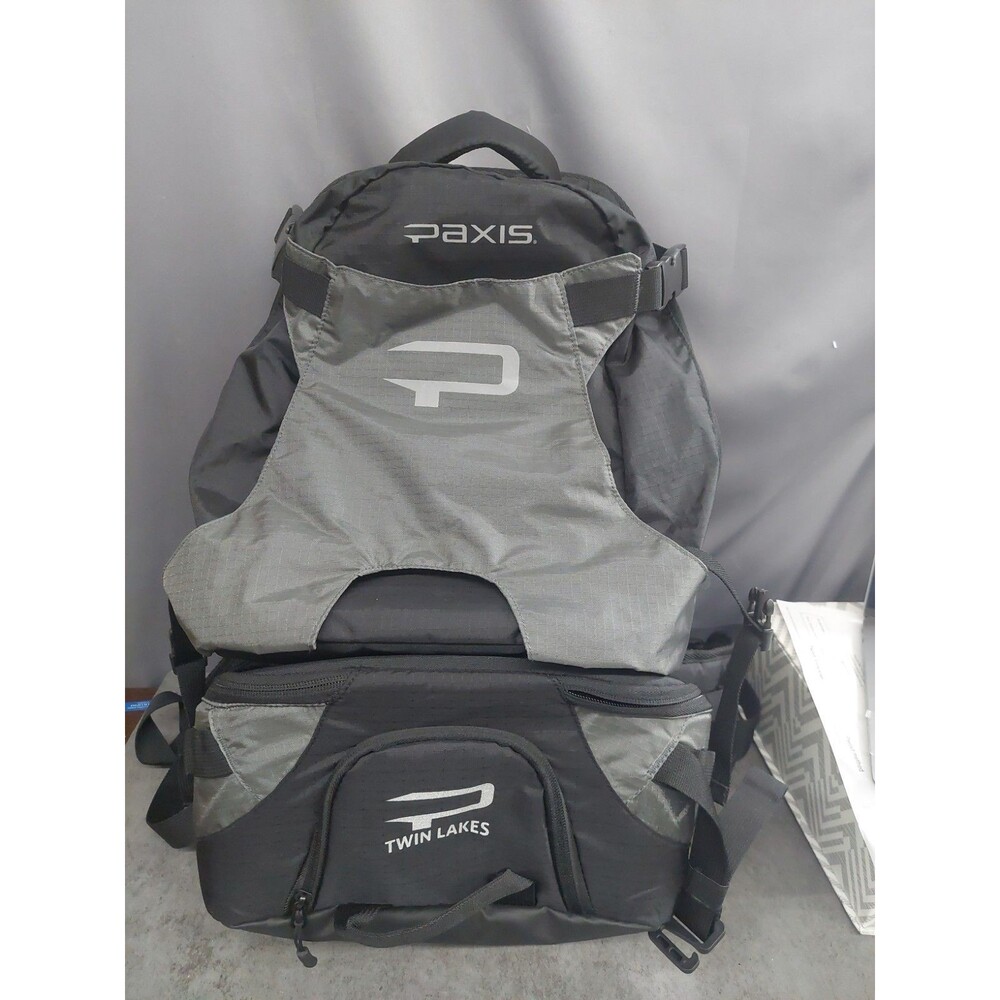 Paxis Twin Lakes Swing Out Hiking Back Pack Black Grey